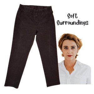 SOFT SURROUNDINGS Black Denim Pull-On Jeans - Women's M Petite